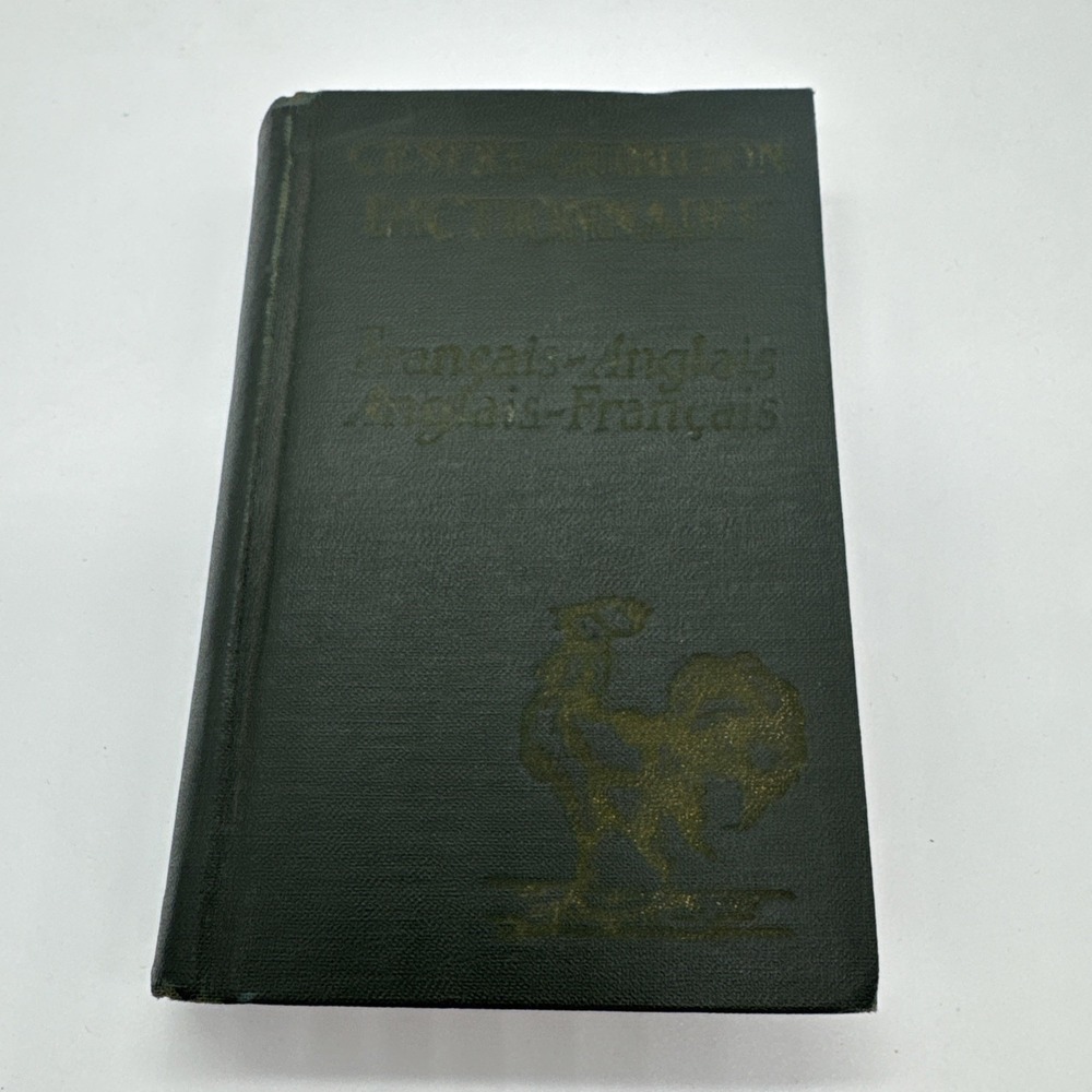 French English Dictionary Cestre-Guibillon Dictionnaire Pocket Size Circa 1920s